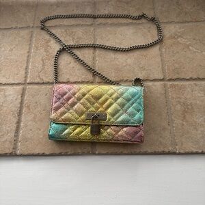 Kurt Geiger Multicolor Quilted Chain Bag